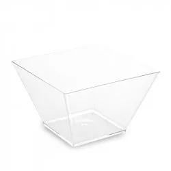 Fingerfood kelímek PS hranatý čirý 110x110x70mm 500ml - 20ks - Wimex