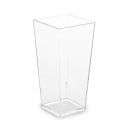 Fingerfood kelímek PS hranatý čirý 40x40x82mm 85ml - 40ks - Wimex