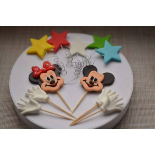 Cukrová figurka Mickey 2D zápich do dortu - K Decor