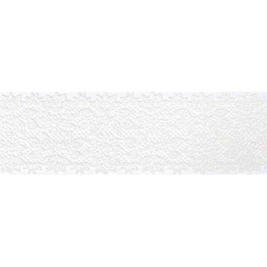 Hotová jedlá krajka připravena k přilepení na dort bílá 36cm x 8,5cm - K Decor