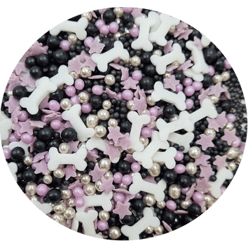 Cukrové zdobení fialové kosti 60g - Dekor Pol