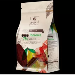 Cacao Barry Origin čokoláda TANZANIE hořká 75% 1kg - Callebaut