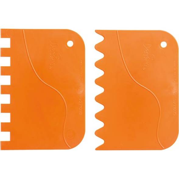 Plastové karty zubaté 2ks 13x9cm - Decora