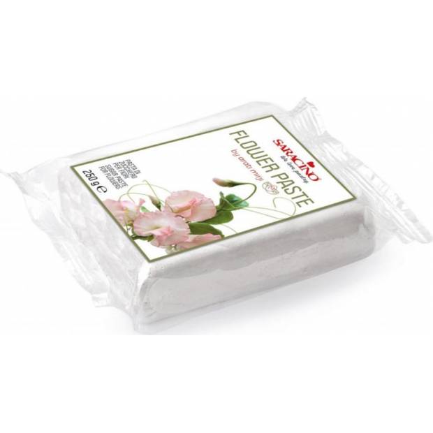 Modelovací hmota na květiny - bílá 250g  Flower Paste - Saracino