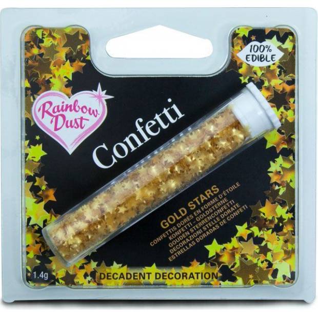 Jedlé konfeti mini hvězdíčky, 2,8g - Rainbow Dust