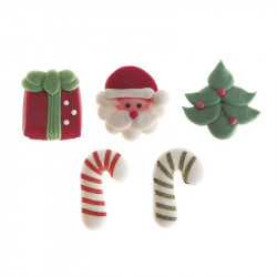 Cukrové zbobení vánoční sanata, 12 ks - Dekora