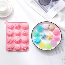 Silikonová forma na bonbony květy 3,5x3cm - Cakesicq