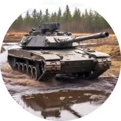 Jedlý papír vojenský tank 19,5cm - PICTURE