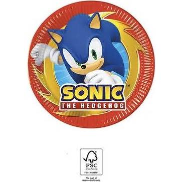 Papírové talířky sonic 19,5cm, 8ks - Procos