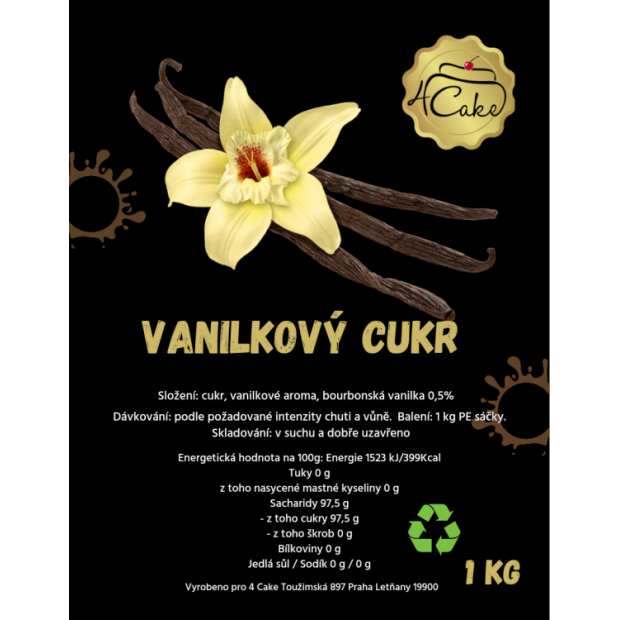 Vanilkový cukr 1 kg