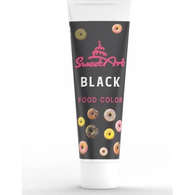 SweetArt gelová barva tuba Black (30 g)