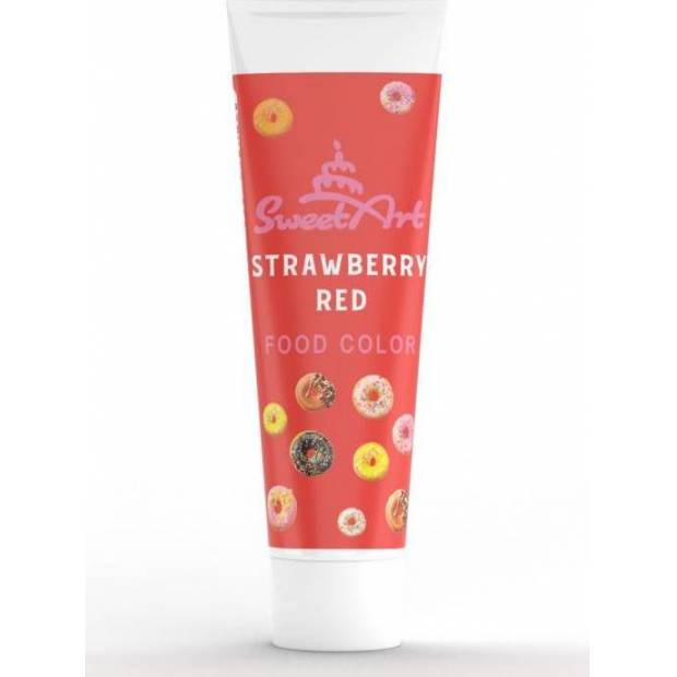 SweetArt gelová barva tuba Strawberry Red (30 g)