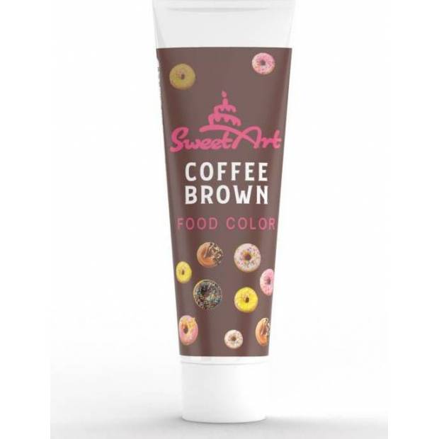 SweetArt gelová barva tuba Coffee Brown (30 g)