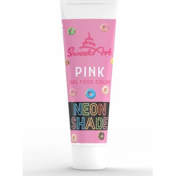 SweetArt gelová barva neonový efekt tuba Pink (30 g)