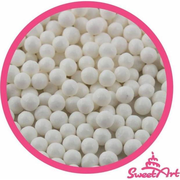 SweetArt cukrové perly bílé 5 mm (80 g)