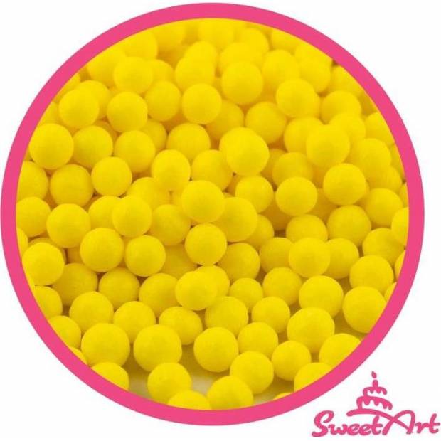 SweetArt cukrové perly žluté 5 mm (80 g)