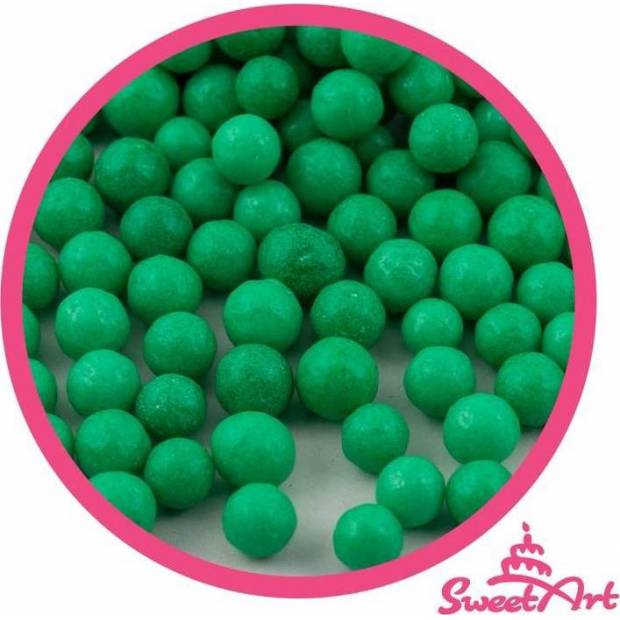 SweetArt cukrové perly vánoční zelené 5 mm (80 g)