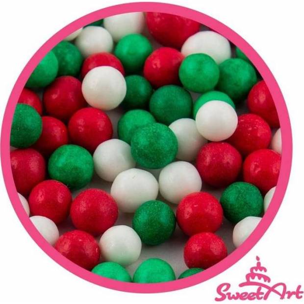 SweetArt cukrové perly Christmas mix 7 mm (80 g)