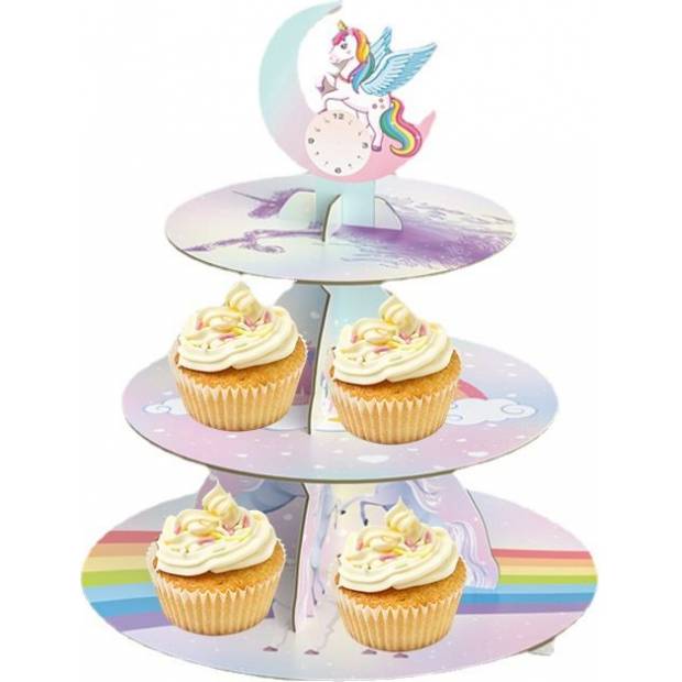 Papírový stojan na muffiny a capcaky Unicorn - Cakesicq