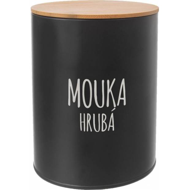 Dóza Hrubá mouka BLACK pr. 13 cm