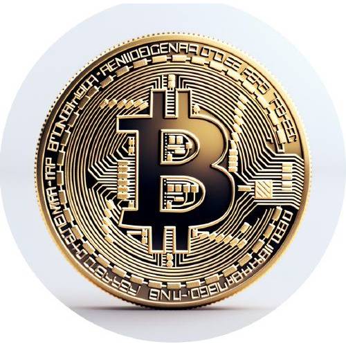 Jedlý papír Bitcoin 19,5cm - PICTURE