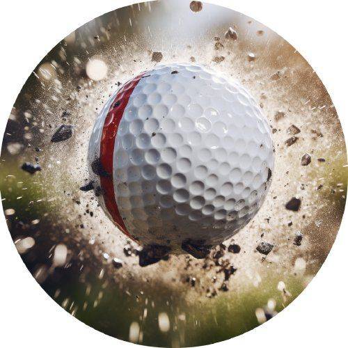 Jedlý papír golfový míček odpal 19,5cm - PICTURE