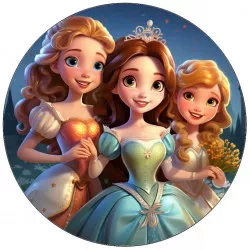 Jedlý papír Disney princezny a víly 19,5cm