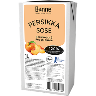 Ovocné pyré 100% Broskev 1l - Bonne