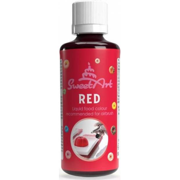 SweetArt airbrush barva tekutá Red (90 ml)