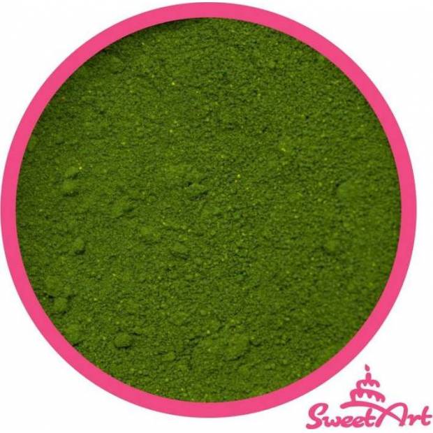 SweetArt jedlá prachová barva Moss Green mechově zelená (2,5 g)
