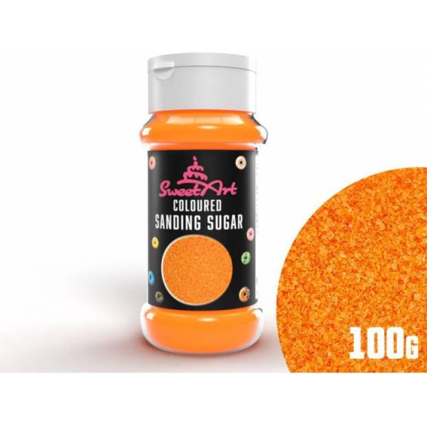 SweetArt dekorační cukr oranžový (100 g)