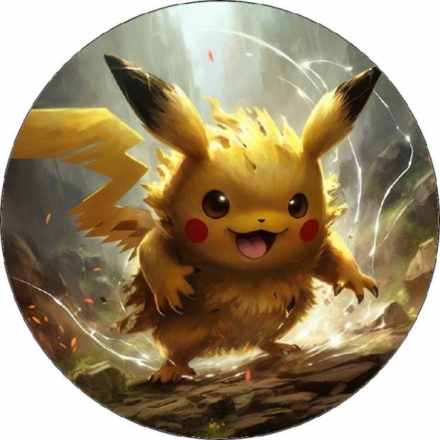 Jedlý papír Pokémoni Pikachu 19,5cm