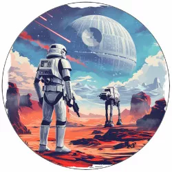Jedlý papír Star wars bojovníci 19,5 cm