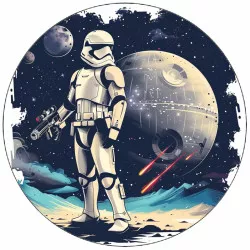 Jedlý papír Star wars bojovník 19,5 cm