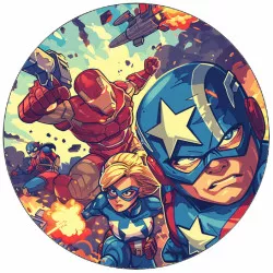 Jedlý papír Avengers hrdinové 19,5 cm
