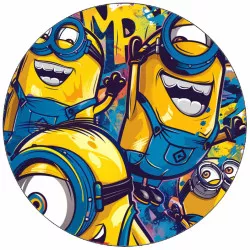 Jedlý papír veselí Mimoni 19,5 cm