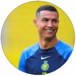 Jedlý papír Cristiano Ronaldo při hře 19,5 cm