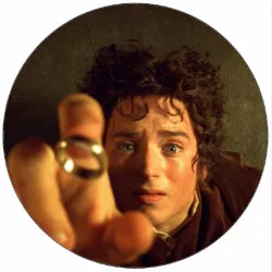 Jedlý papír Pán prstenů Frodo s prstenem 19,5 cm