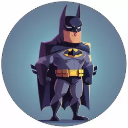Jedlý papír Batman malé logo 19,5 cm