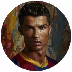 Jedlý papír Cristiano Ronaldo v dresu Barcelony 19,5 cm