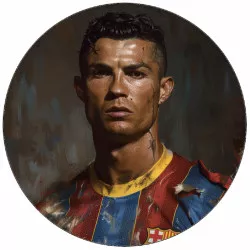Jedlý papír Cristiano Ronaldo v dresu 19,5 cm