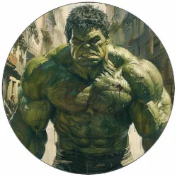 Jedlý papír Hulk v ulicích města 19,5 cm
