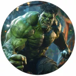 Jedlý papír Hulk v akci 19,5 cm