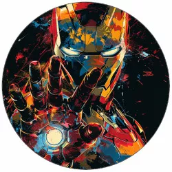 Jedlý papír Iron man ve tmě 19,5 cm