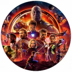 Jedlý papír Avengers: Infinity war 19,5 cm