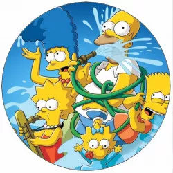 Jedlý papír Simpsonovi 19,5 cm