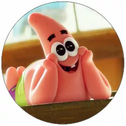 Jedlý papír Spongebob Patrik 19,5 cm