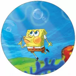 Jedlý papír Spongebob a bublifuk 19,5 cm