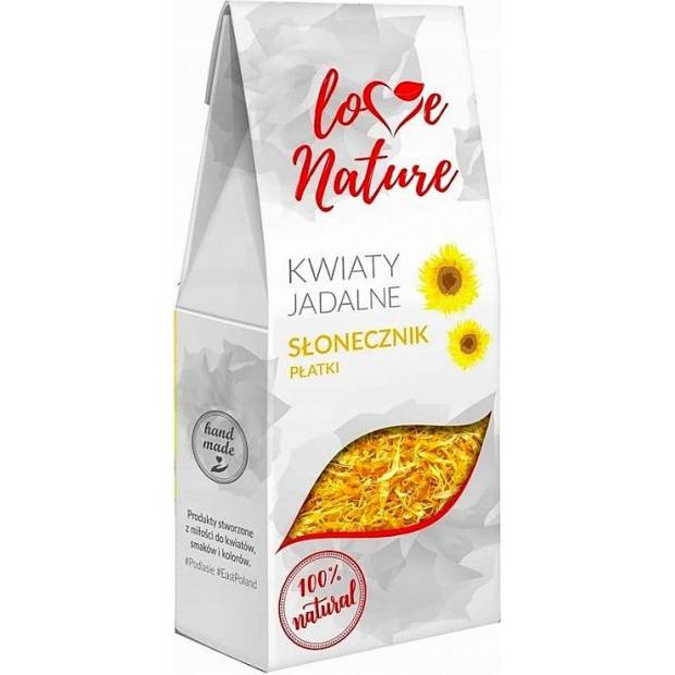 Jedlé květy slunečnice 15g 100% přírodní - Love Natur