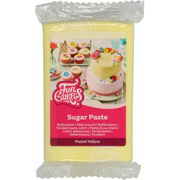 Potahovací hmota pastělově žlutá 250g - FunCakes